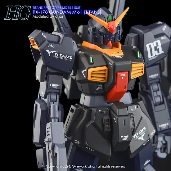 G-Rework HG RX-178 Gundam Mk-II [TITANS] Decals - Image 10
