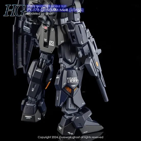 G-Rework HG RX-178 Gundam Mk-II [TITANS] Decals - Image 11