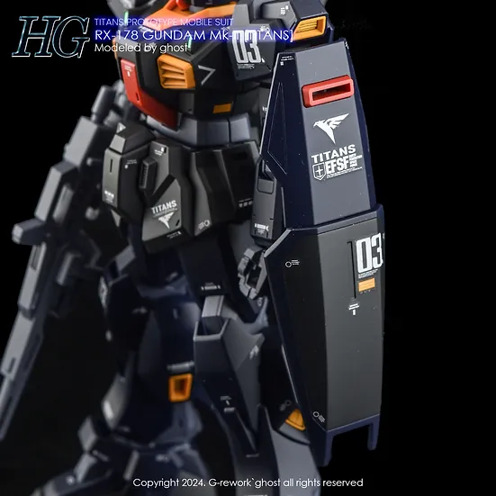 G-Rework HG RX-178 Gundam Mk-II [TITANS] Decals - Image 13