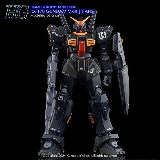 G-Rework HG RX-178 Gundam Mk-II [TITANS] Decals - Image 14
