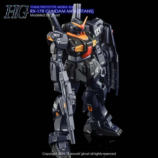 G-Rework HG RX-178 Gundam Mk-II [TITANS] Decals - Image 9