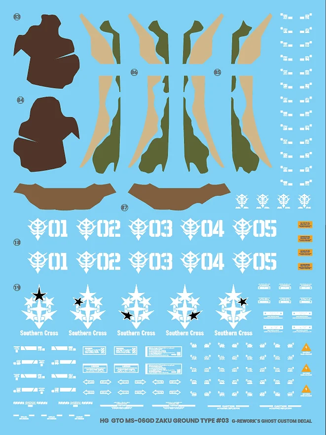 G-Rework HG ZAKU II High Mobility [Surface Type] Decals - Image 3