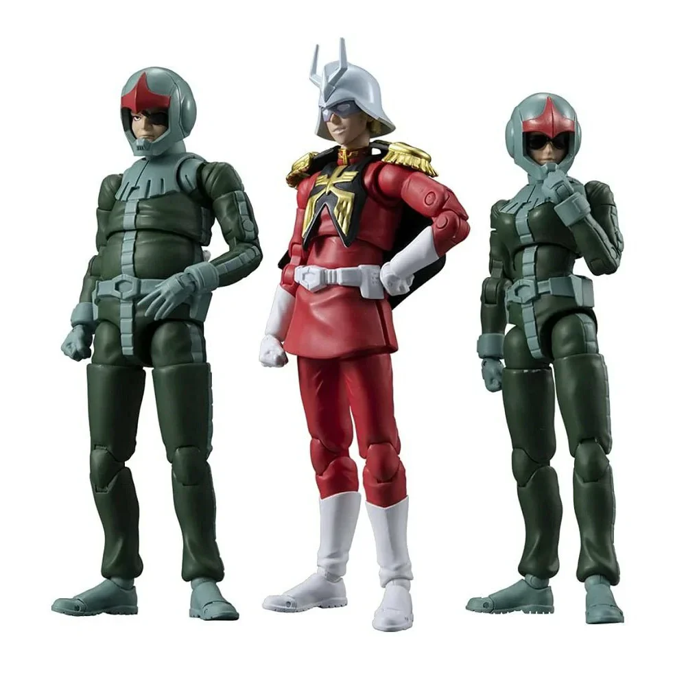 G.M.G. Mobile Suit Gundam Principality of Zeon Infantry Soldier & Char Aznable Figure Set - Image 4