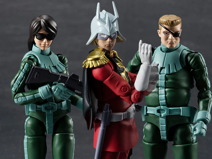 G.M.G. Mobile Suit Gundam Principality of Zeon Infantry Soldier & Char Aznable Figure Set - Image 5