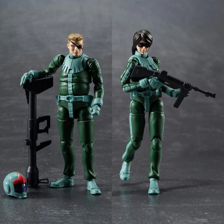 G.M.G. Mobile Suit Gundam Principality of Zeon Infantry Soldier & Char Aznable Figure Set - Image 9