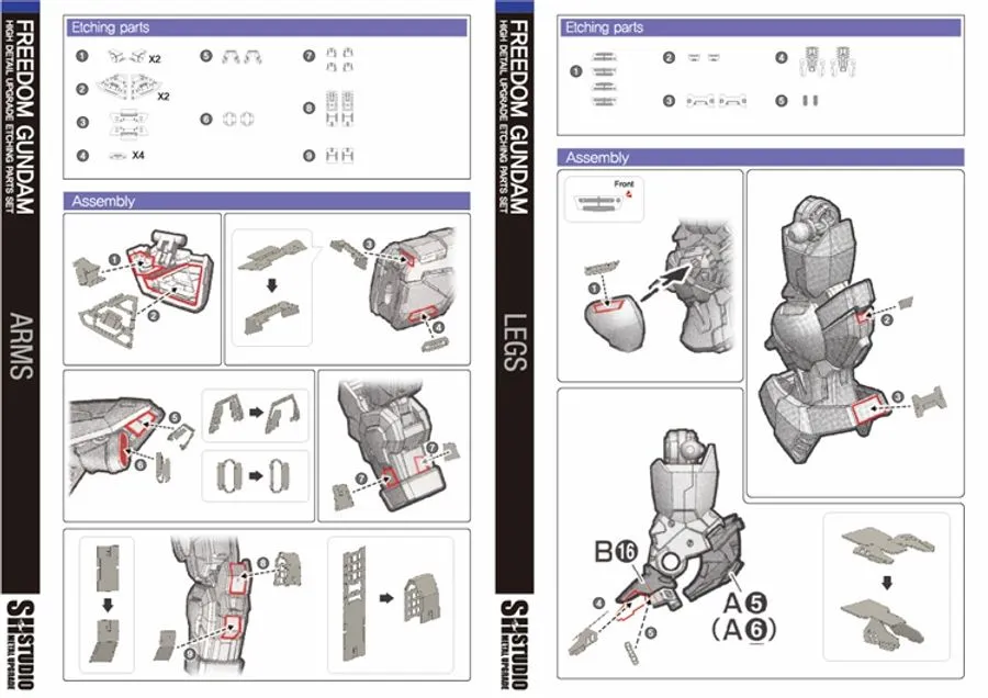 Photo Etch MGSD Freedom Gundam - Image 5