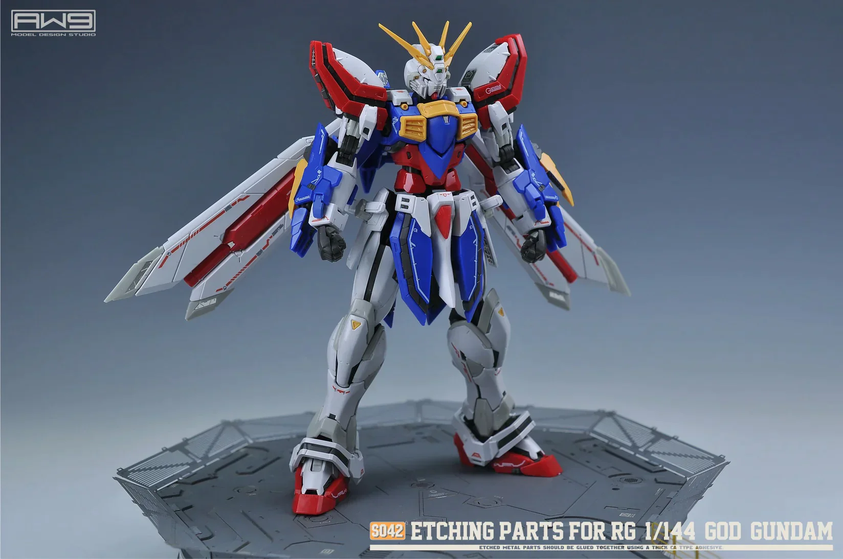 S42 Photo Etch RG GOD GUNDAM w/ Decals - Image 3