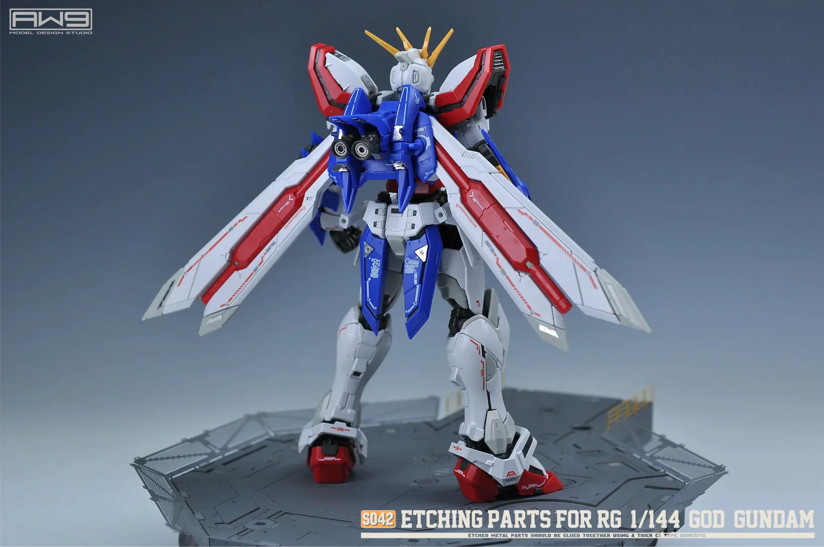 S42 Photo Etch RG GOD GUNDAM w/ Decals - Image 4