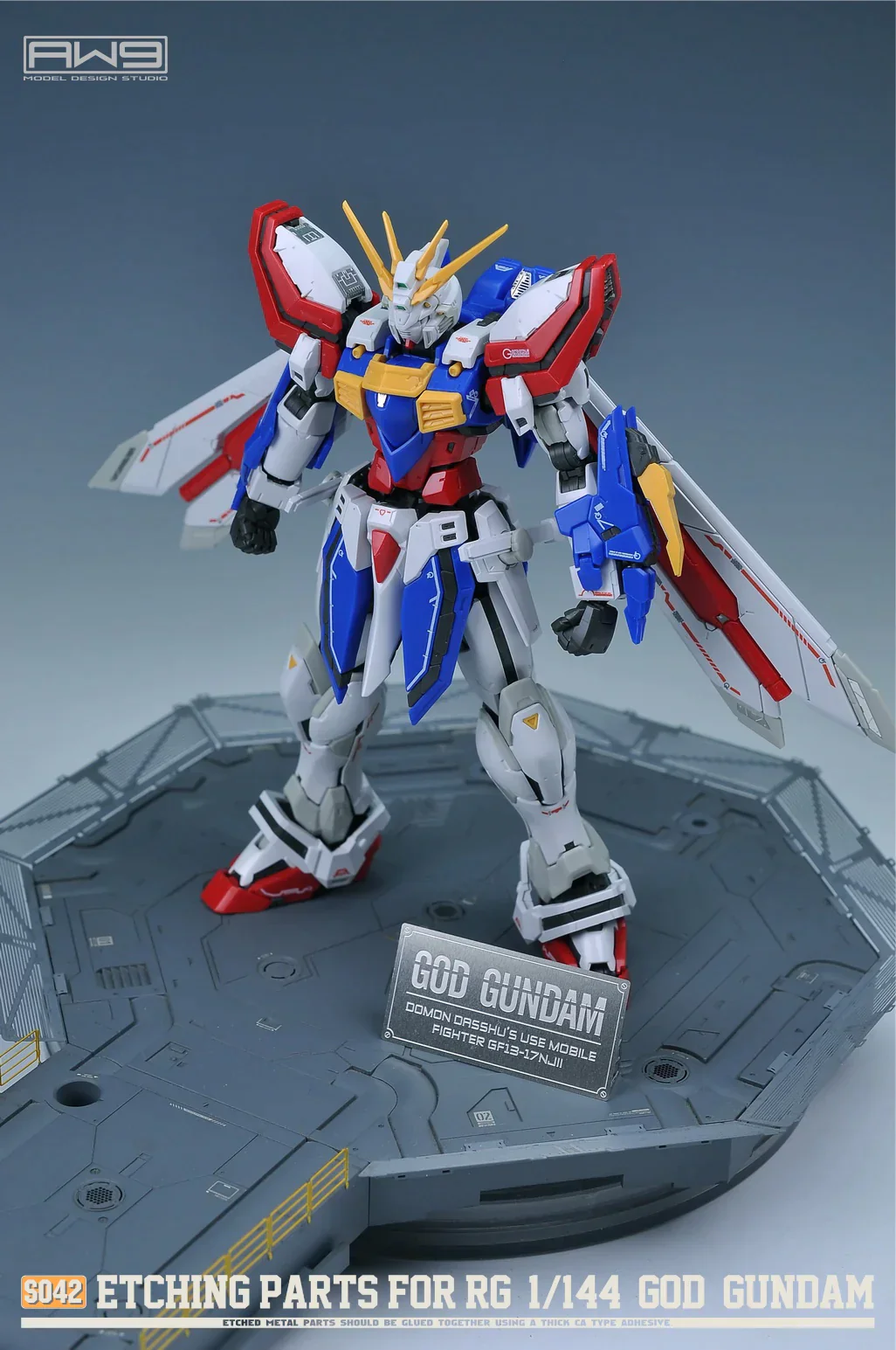 S42 Photo Etch RG GOD GUNDAM w/ Decals - Image 5