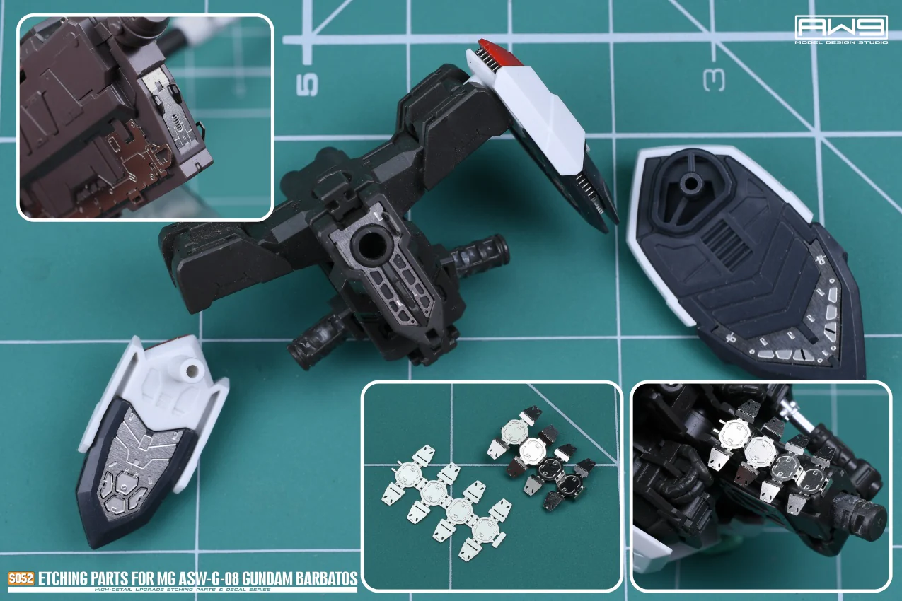 S52 Photo Etch MG Gundam Barbatos w/ Decals - Image 11