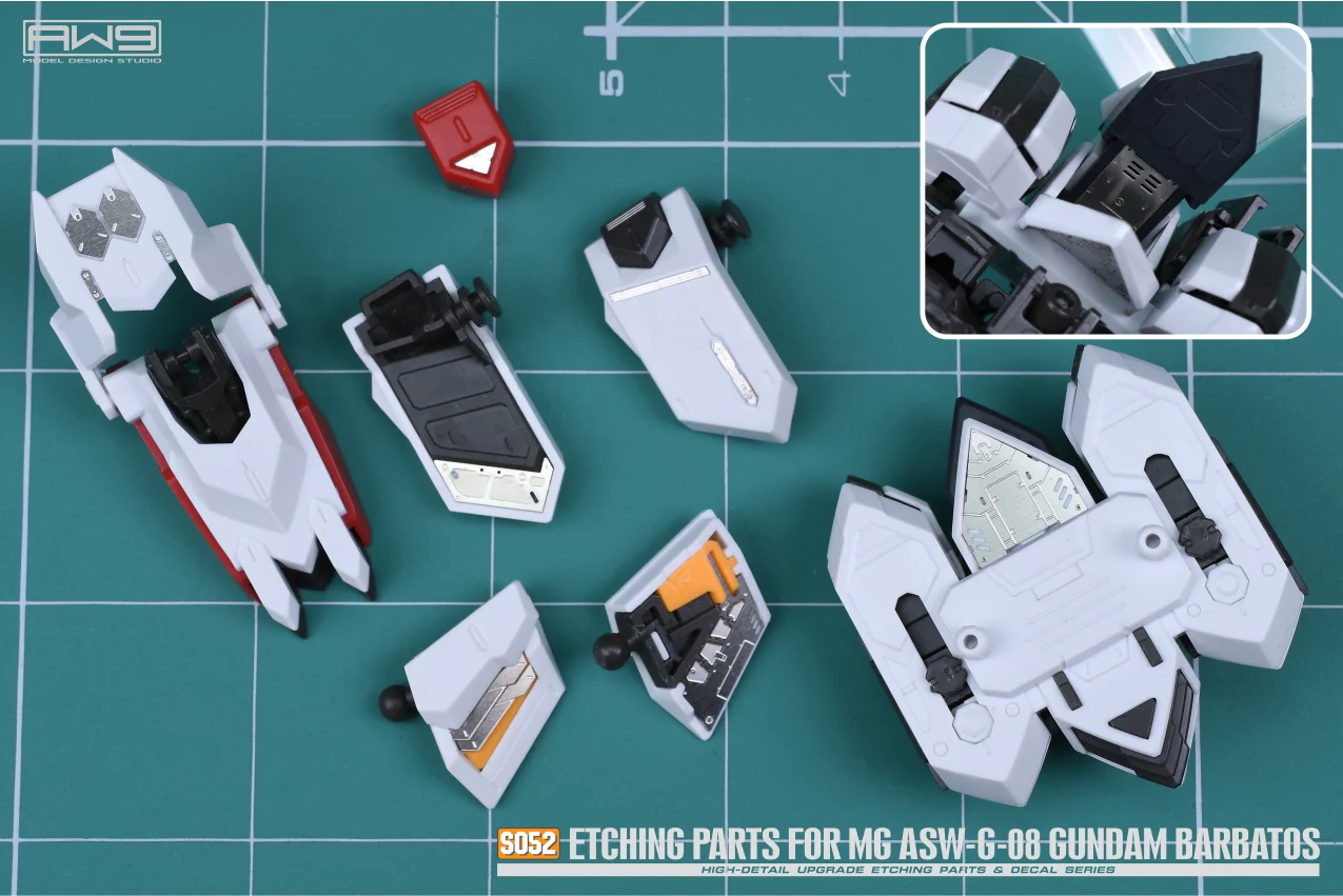 S52 Photo Etch MG Gundam Barbatos w/ Decals - Image 14