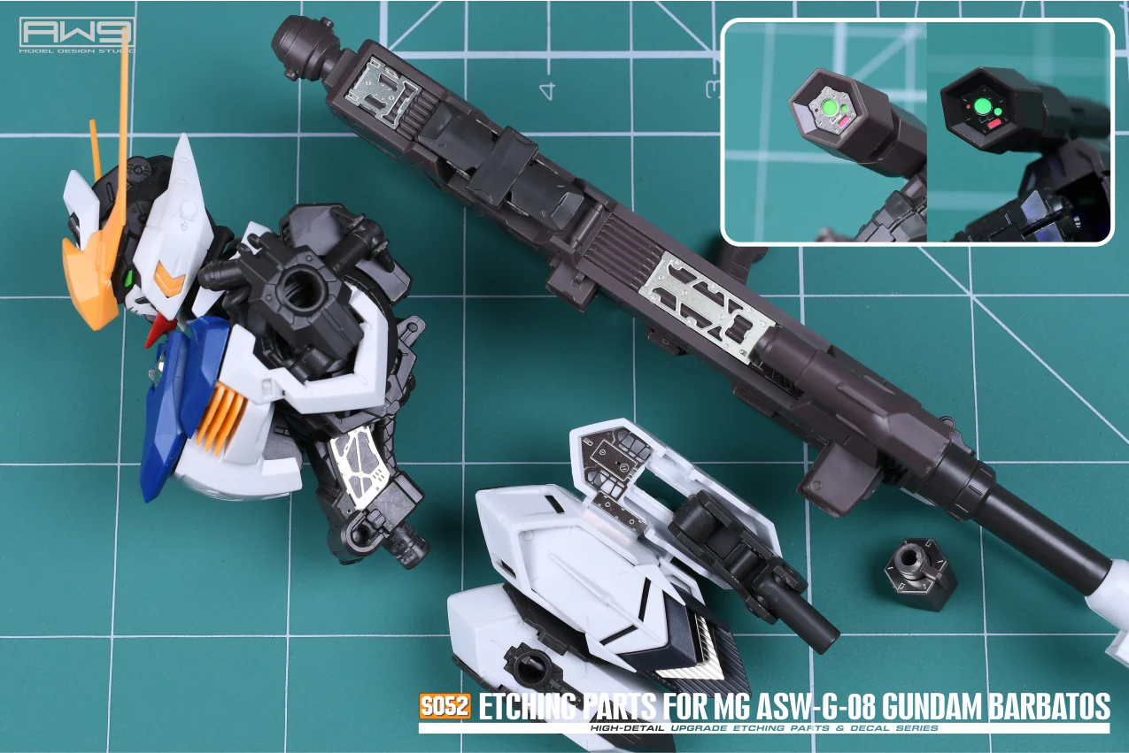 S52 Photo Etch MG Gundam Barbatos w/ Decals - Image 15