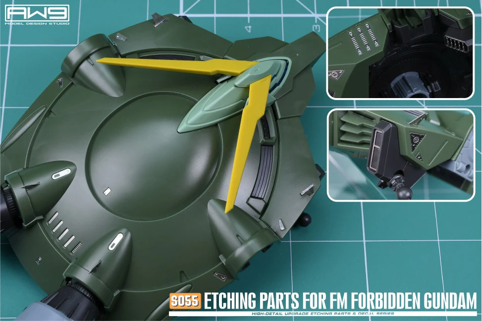 S55 Photo Etch FM 1/100 Forbidden Gundam w/ Decals - Image 14