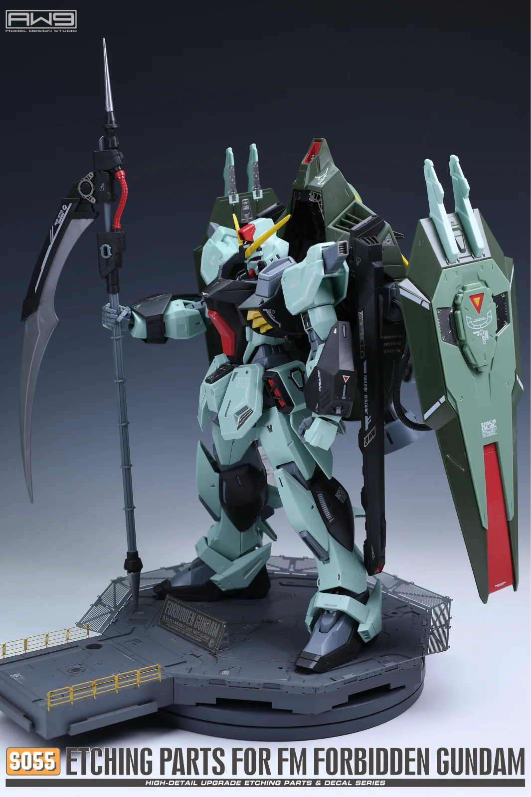 S55 Photo Etch FM 1/100 Forbidden Gundam w/ Decals - Image 5