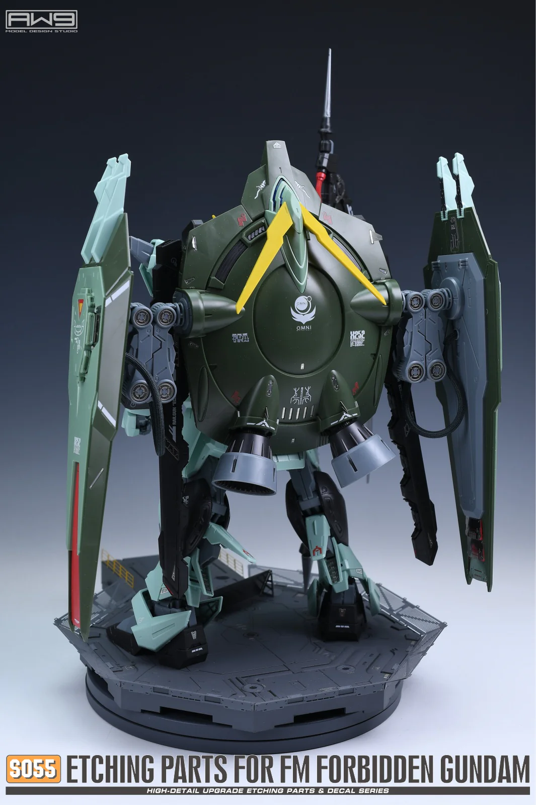 S55 Photo Etch FM 1/100 Forbidden Gundam w/ Decals - Image 7