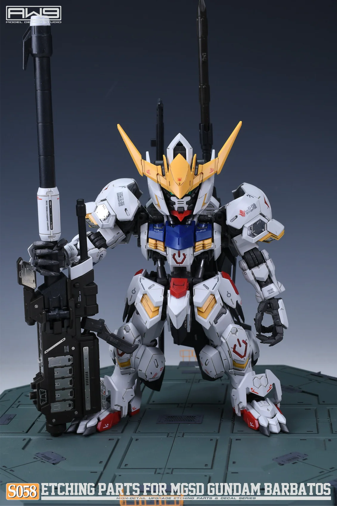 S58 Photo Etch MGSD Gundam Barbatos w/ Decals - Image 3