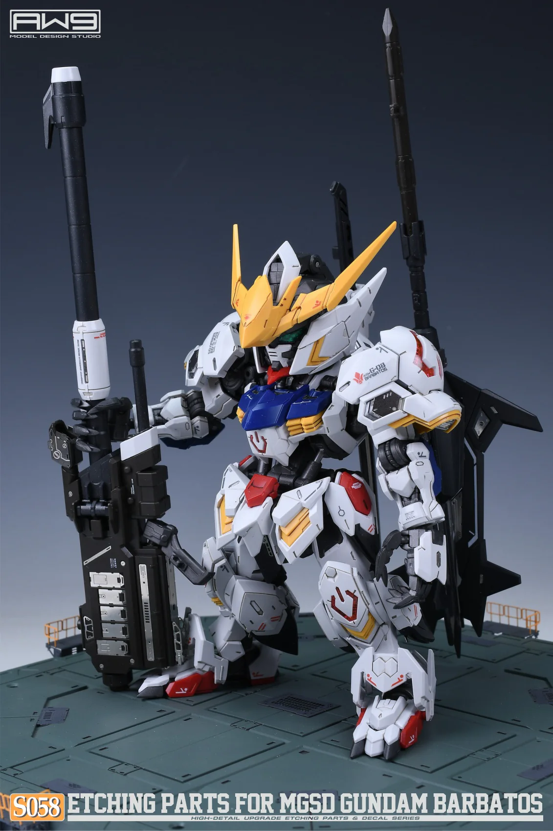 S58 Photo Etch MGSD Gundam Barbatos w/ Decals - Image 4