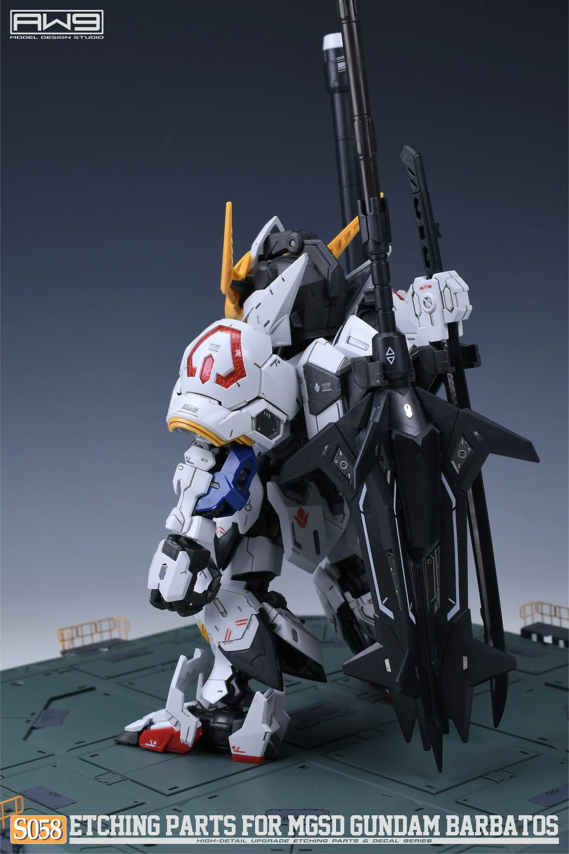 S58 Photo Etch MGSD Gundam Barbatos w/ Decals - Image 5