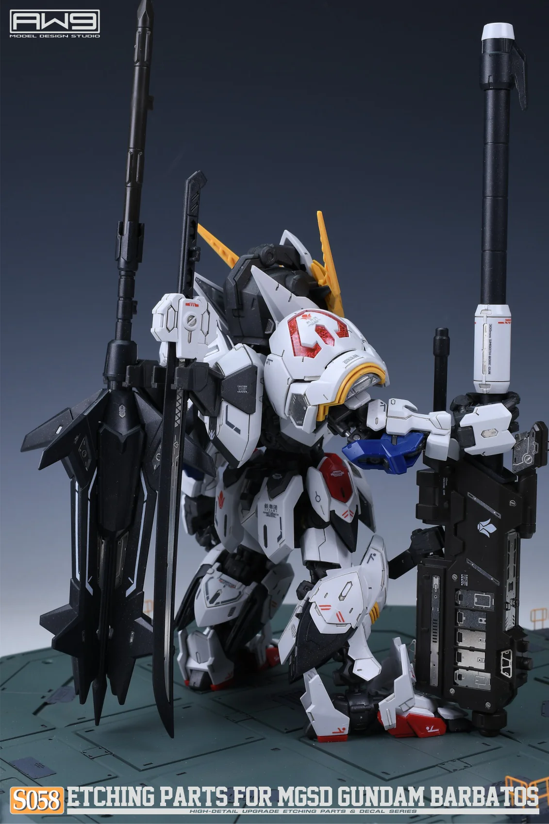 S58 Photo Etch MGSD Gundam Barbatos w/ Decals - Image 6