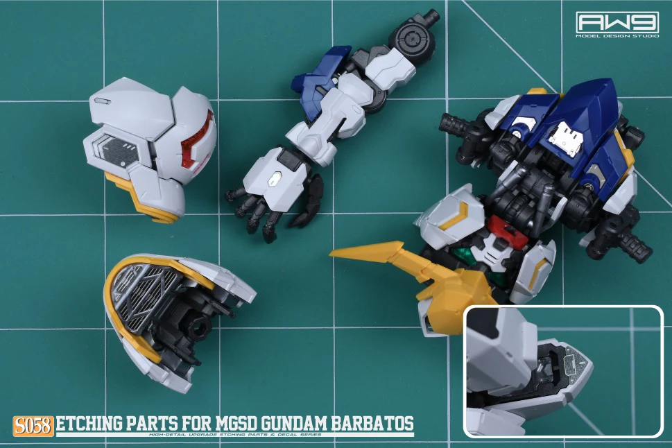 S58 Photo Etch MGSD Gundam Barbatos w/ Decals - Image 9